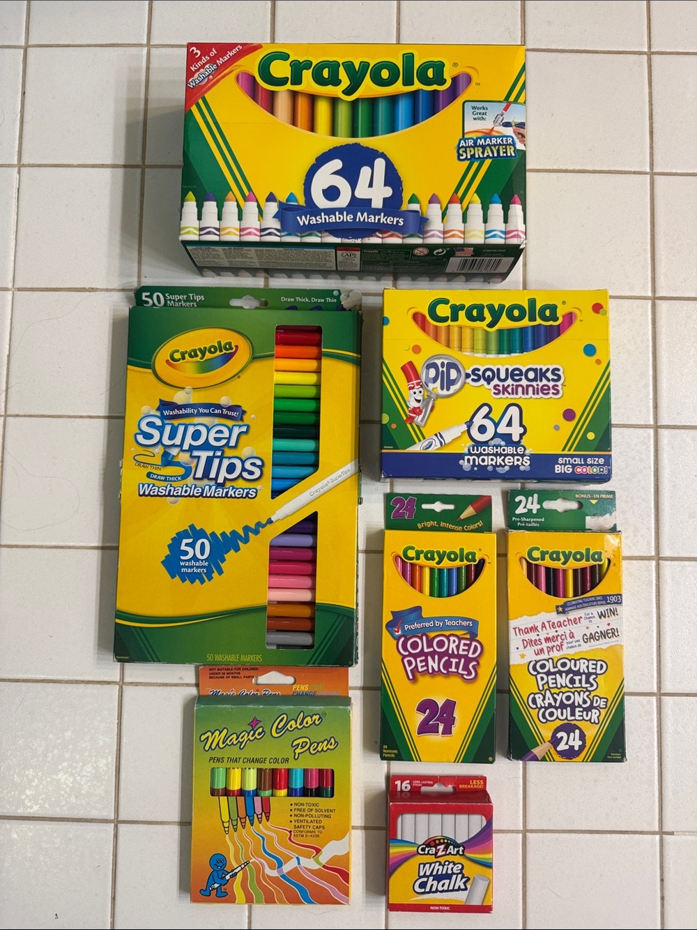 Crayola Assorted Color Washable Markers & Colored Pencils Set - Crayola